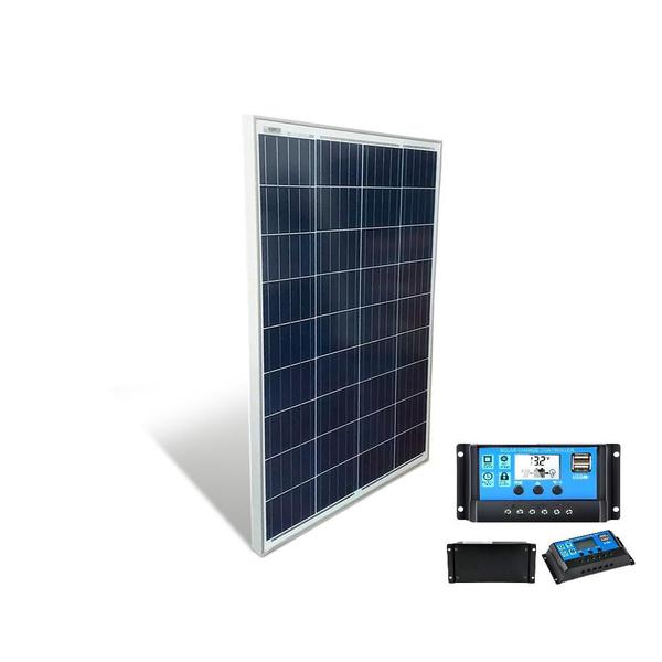 Imagem de Kit Painel Placa Solar 60wp E Controlador Pwm 30a Camp Home