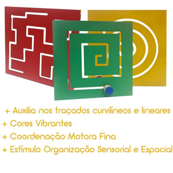 Kit Painel Psicomotor Brinquedo Pedagógico Madeira - Tralalá Imagem de Kit Painel Psicomotor Brinquedo Pedagógico Madeira