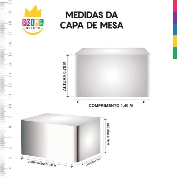 Imagem de Kit Painel Retangular + Capa Mesa Batizado Em Tecido