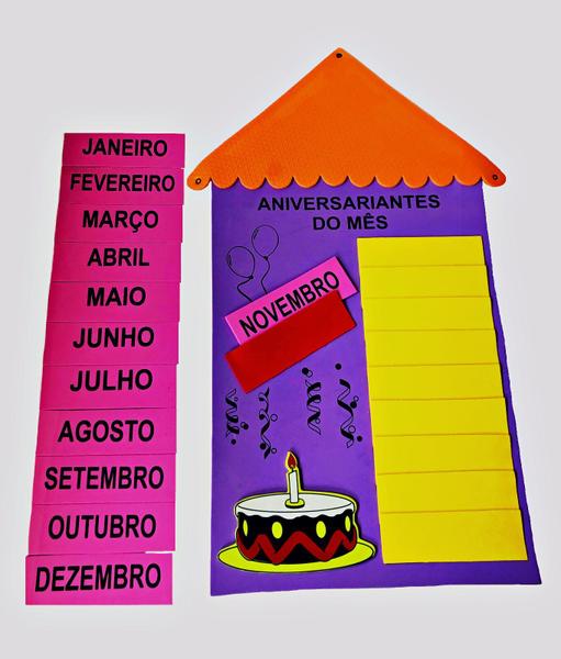 Kit painel sala de aula com chamada, calendário, aniversariante, ajudante do dia - Criativa Materiais Educativos Imagem de Kit painel sala de aula com chamada, calendário, aniversariante, ajudante do dia