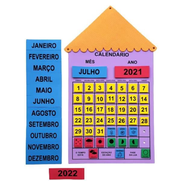 Imagem de Kit painel sala de aula com chamada, calendário, aniversariante, ajudante do dia