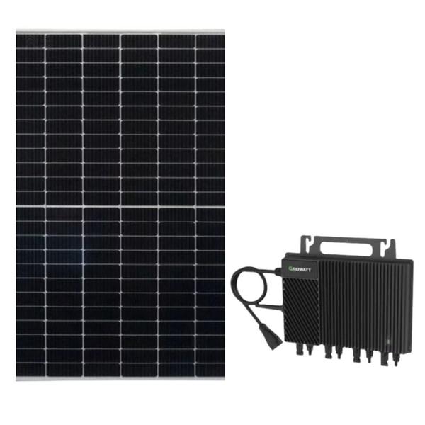 Imagem de Kit Painel Solar Monocristalino 435W Canadian com Microinversor Growatt 220V