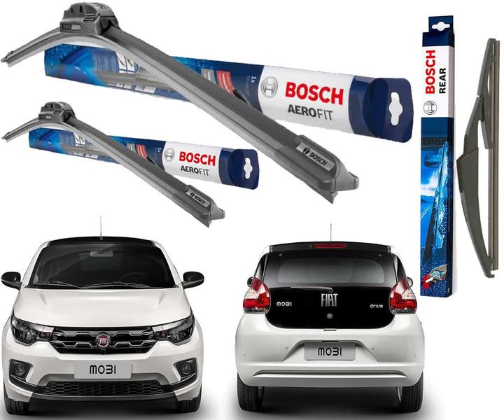 Imagem de Kit Palheta Limpador Parabrisa Original Bosch FIAT MOBI  2017 2018 2020-2020 (NAO SERVE NO 2021)