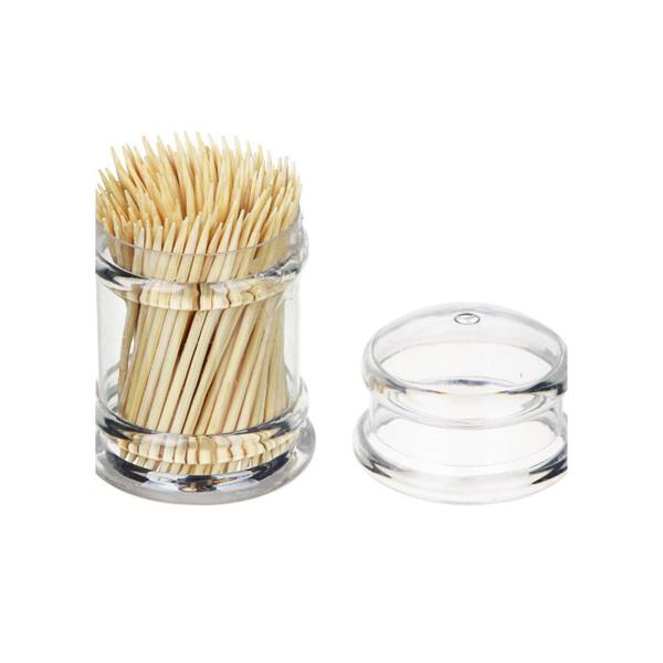 Kit Paliteiro em Acrílico com 100 palitos - camp home Imagem de Kit Paliteiro em Acrílico com 100 palitos