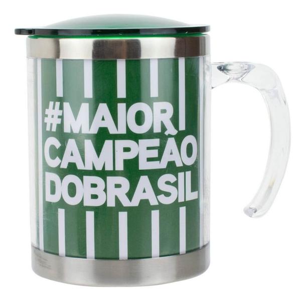 Imagem de Kit Palmeiras Mascote Caneca Inox Garrafa Cortador Chaveiro