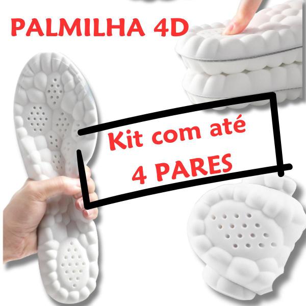 Imagem de Kit Palmilha Ortop 4DTrabalho Dor Anti Impacto