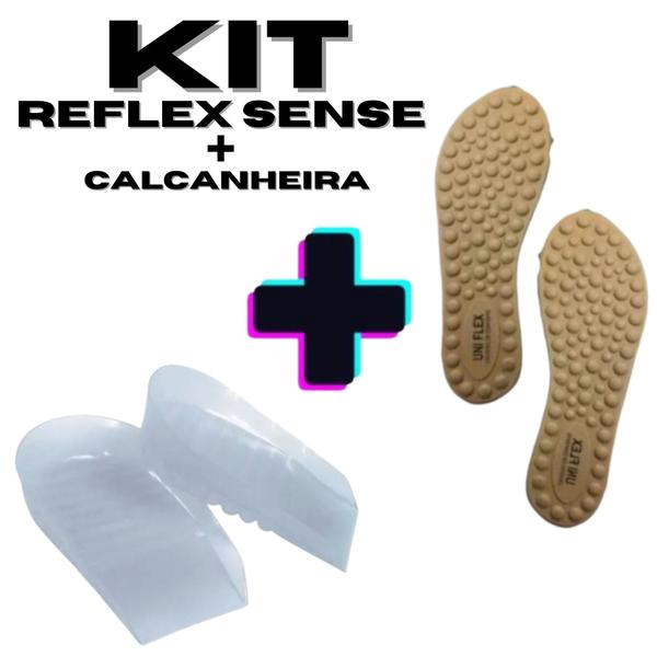 Imagem de Kit Palmilha Reflex Sense+Calcanheira Anti Impacto Desodorante