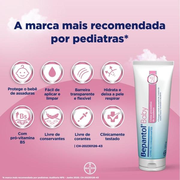 Imagem de Kit Pampers Bepantol Baby Creme Assaduras Lenços Umedecidos