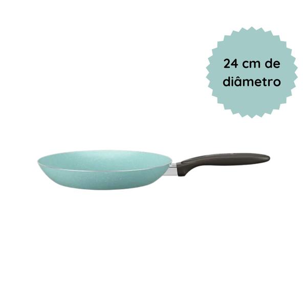 Kit Panela Wok + Frigideira 24cm Antiaderente Brinox Imagem de Kit Panela Wok + Frigideira 24cm Antiaderente Brinox