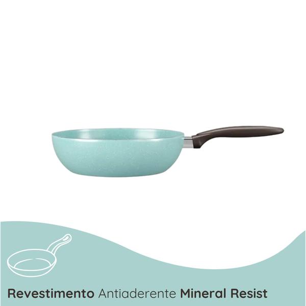 Kit Panela Wok + Frigideira 24cm Antiaderente Brinox Imagem de Kit Panela Wok + Frigideira 24cm Antiaderente Brinox