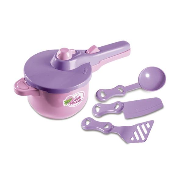 Imagem de Kit panelinha de pressão brinquedo cozinha infantil menina