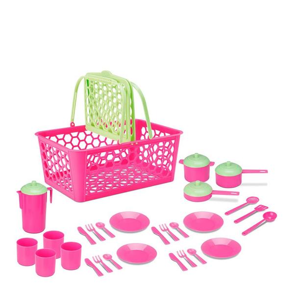 Kit Panelinhas e Utensílios - Sweet Fantasy - Cesta Leva Papinha - 28 Peças - Cardoso Toys Imagem de Kit Panelinhas e Utensílios - Sweet Fantasy - Cesta Leva Papinha - 28 Peças - Cardoso Toys