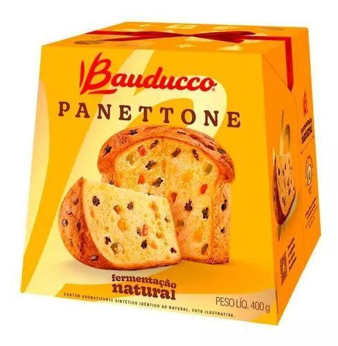 Imagem de Kit Panetone Bauducco Tradicional Frutas 5 Panttones De 400g