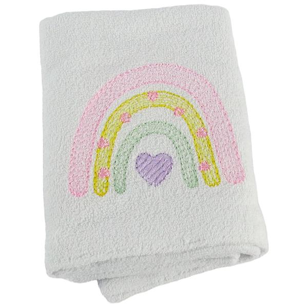 Kit Pano de Boca Plush Arco Iris Rosa 3Pçs - Minha Casa Baby Imagem de Kit Pano de Boca Plush Arco Iris Rosa 3Pçs - Minha Casa Baby
