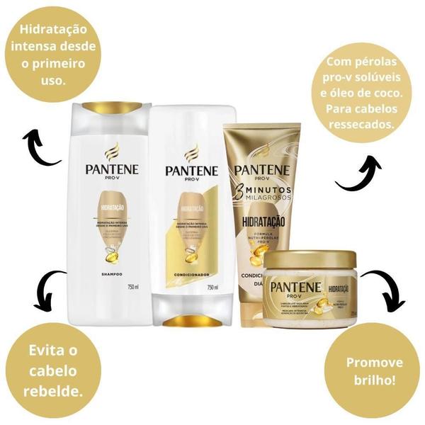 Imagem de Kit Pantene Pro-V Hidratação Com 4