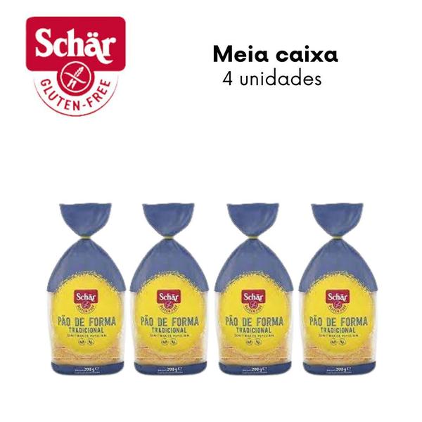 Imagem de KIT Pão de forma tradicional Dr. Schar 200g - Caixa com 4 unidades