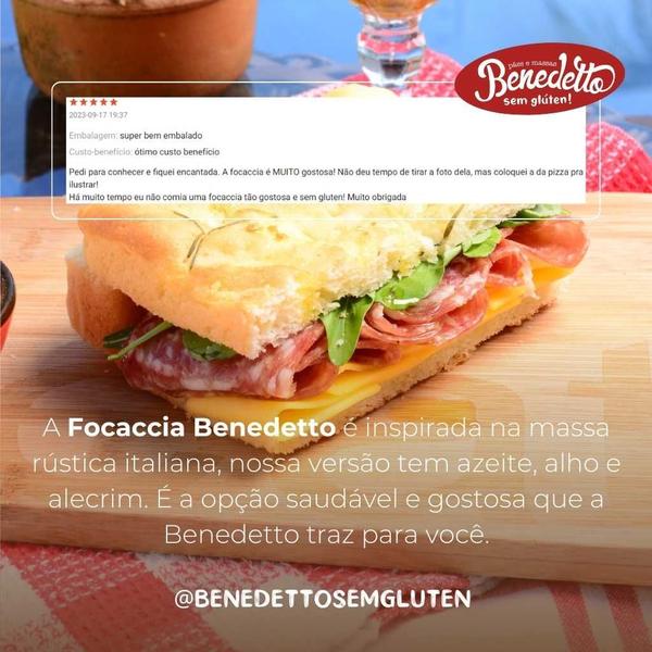 Imagem de Kit pão focaccia sem glúten sem leite benedetto - kit com 04