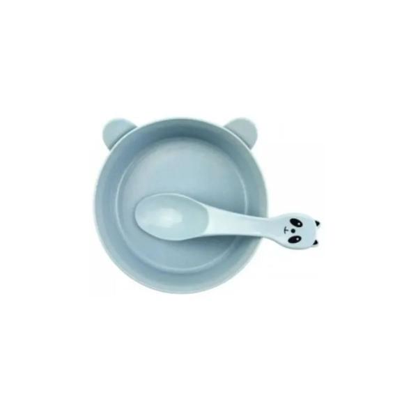 Kit Papinha 2 Peças Tigela E Colher Sopinha Bebê Infantil - Clink Imagem de Kit Papinha 2 Peças Tigela E Colher Sopinha Bebê Infantil