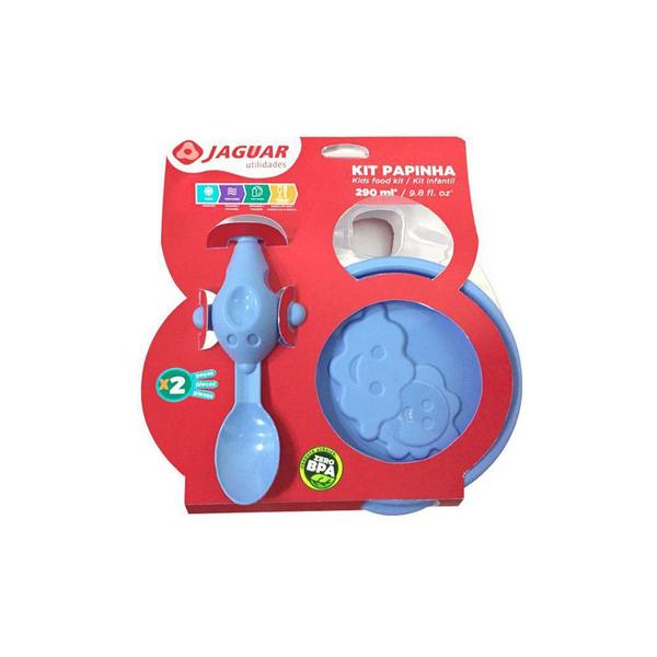 Kit Papinha e Suquinho de Bebê Colher Aviãozinho Infantil - Jaguar Plasticos Imagem de Kit Papinha e Suquinho de Bebê Colher Aviãozinho Infantil