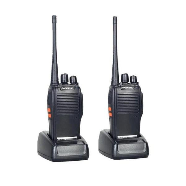 Imagem de Kit Par 2 Radio Baofeng 777s Walk Talk Comunicador 16 Canais Cor Preto