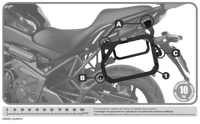 Imagem de Kit Par Bau Givi E21N + Suporte Scam Spto293 P Versys 650