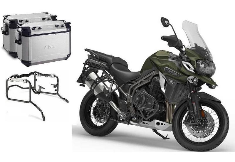 Imagem de Kit Par Bau Givi Obkn37A + Suporte Givi Pl6408 P Tiger 1200