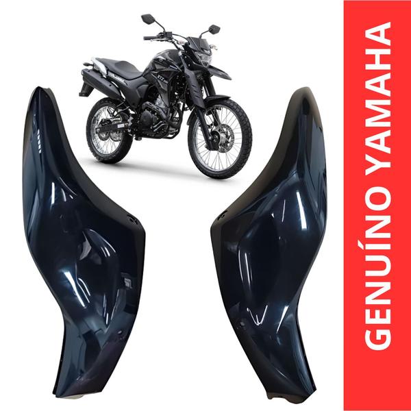 Imagem de Kit Par Capa Tanque Preto Xtz Lander 250 2020 2021 2022 2023 2024