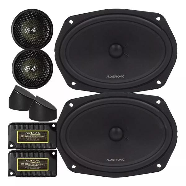 Imagem de Kit Par de Alto Falantes Automotivos 2 VIAS 6x9 80W Audiophonic - KS 690