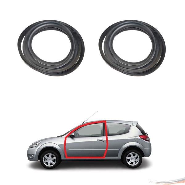 Imagem de Kit Par de Borrachas Premium de Porta Ford Ka G2 Até 2014