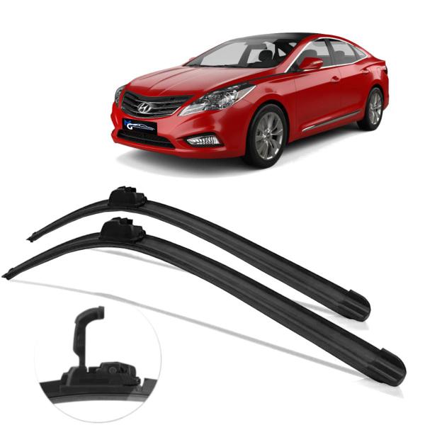 Imagem de Kit Par Dianteiro Palhetas Limpador de Parabrisa Hyundai Azera 2012 13 À 18 2019