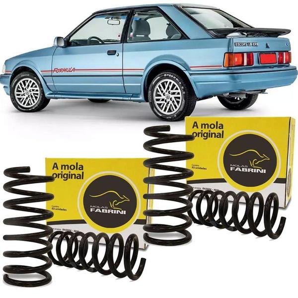 Imagem de Kit par mola suspensao dianteira e traseira - escort xr3 1984 a 1992 - kit00955