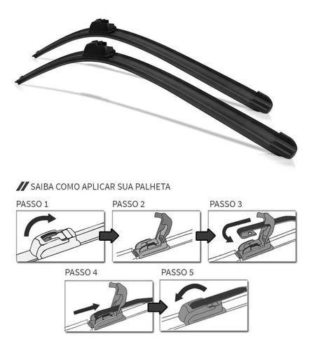 Imagem de Kit Par Palheta Limpador de Parabrisa Citroen C3 2005 2006 2007 2008 2009 2010 2011 2012