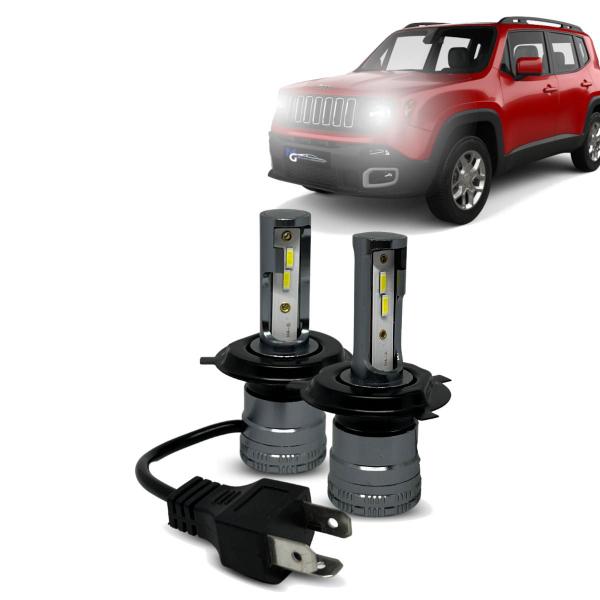 Imagem de Kit Par Super Led Mini Rayx Renegade 2020 2021 Farol Alto Baixo Milha