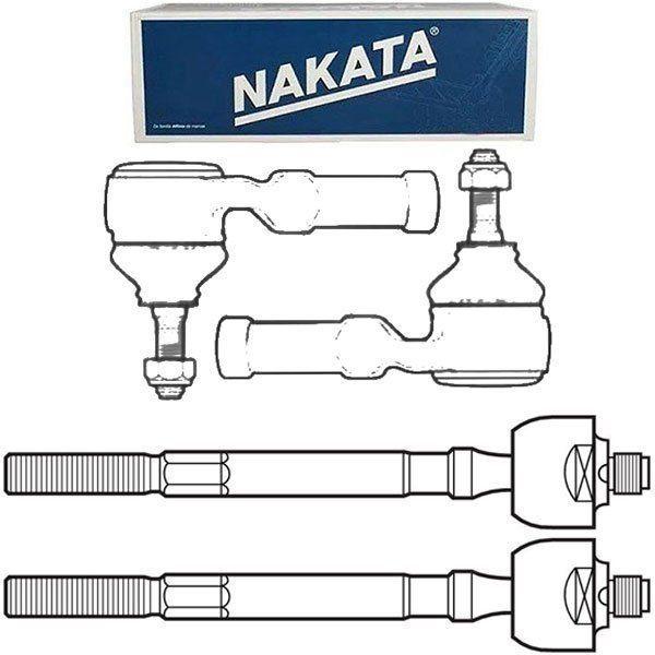 Imagem de Kit par terminal direção direito esquerdo + par articulação axial - ecosport 2003 á 2007 / fiesta 2002 á 2010 - kit00695