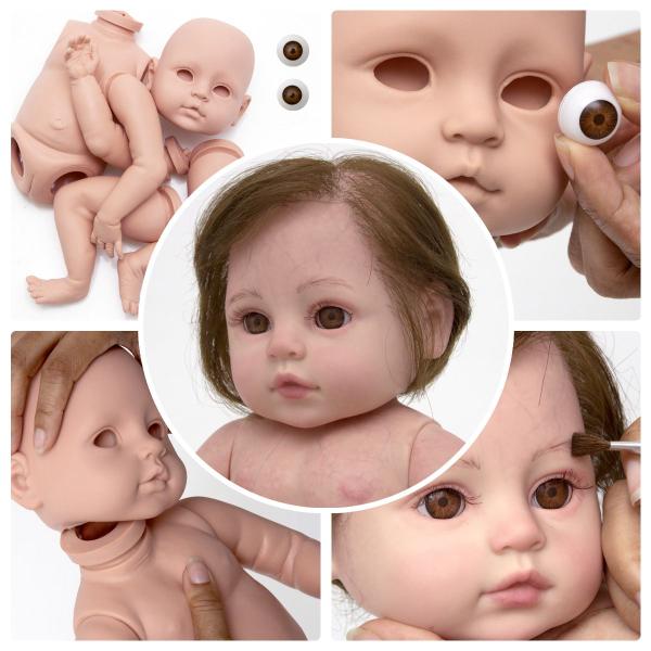 Imagem de Kit Para Arte Reborn Molde Valentina Com Corpinho Silicone