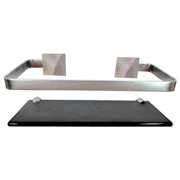Kit Para Banheiro Luxo Tulip Prata 6 Peças - VSA Imagem de Kit Para Banheiro Luxo Tulip Prata 6 Peças