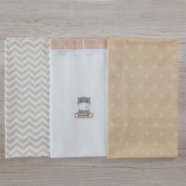 Imagem de Kit Para Bebe Cueiro 3 Peças Varias Estampas