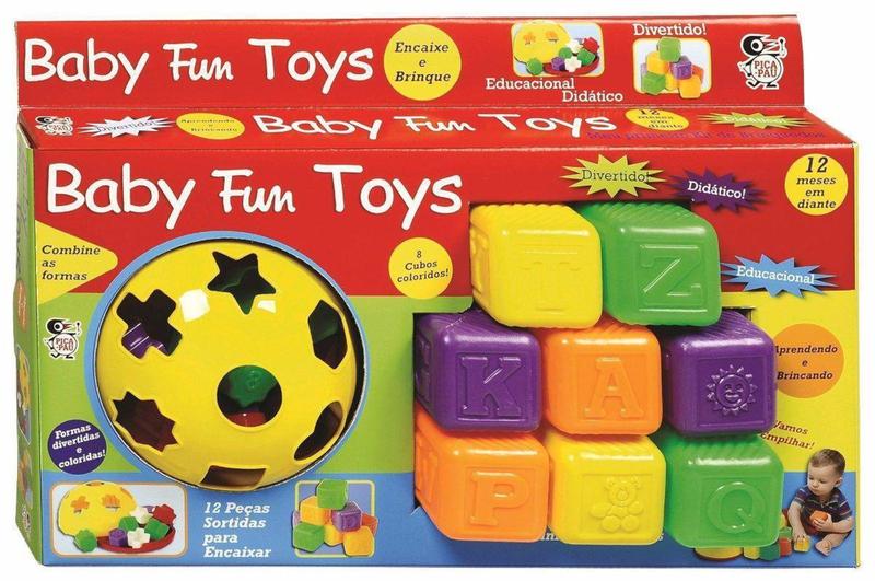 Imagem de Kit para Bebê Educativo Baby Fun Toys Pica-Pau - Pica Pau