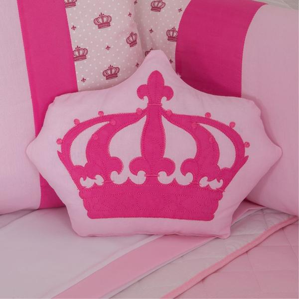 Kit para Berço Bebê Princesa 10 Peças - Rosa - Casa Show Enxovais Imagem de Kit para Berço Bebê Princesa 10 Peças - Rosa
