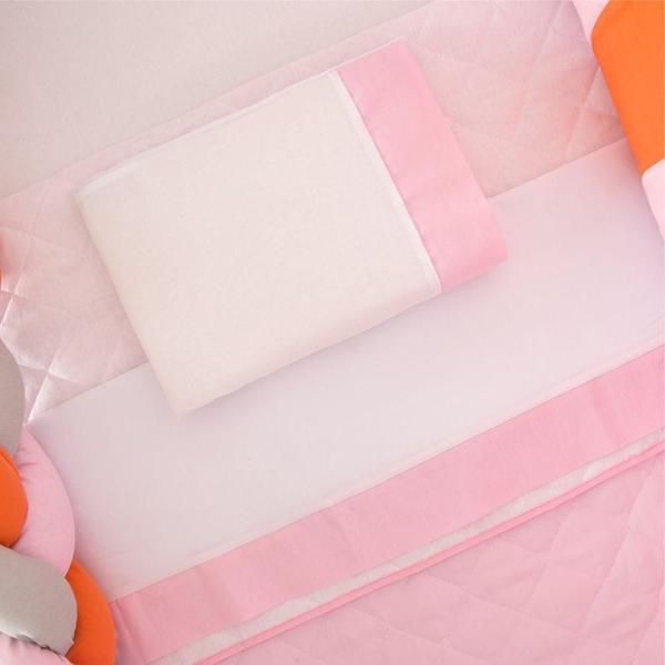 Kit Para Berço Bebê Rapozinha 10 Peças - Rosa - Top Chick Imagem de Kit Para Berço Bebê Rapozinha 10 Peças - Rosa