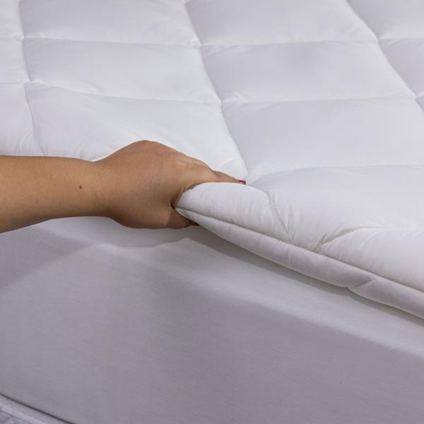 Imagem de Kit Para Cama Casal Padrão Com Pillow Top e Travesseiros Ortobom com fronha