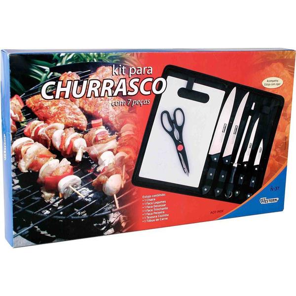 Imagem de Kit Para Churrasco 7 Peças - Western