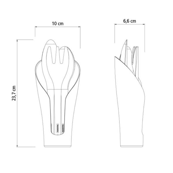 Imagem de Kit para Jardinagem Cocoon Amarelo/Graf (4 Peças) TRAMONTINA