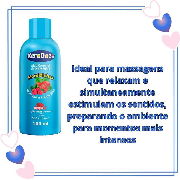 Imagem de Kit para Massagem Quente Íntima Corporal Kero Doce Mordidinhas - 2 Unidades