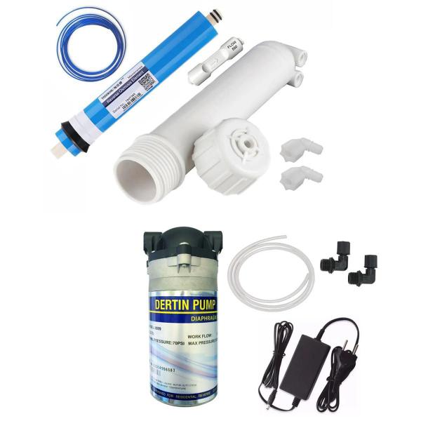 Kit Para Montar Osmose Reversa 100Gpd + Bomba 100Gpd - Br Fish Imagem de Kit Para Montar Osmose Reversa 100Gpd + Bomba 100Gpd