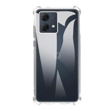 Imagem de Kit para Moto G84 5G Capa Capinha Transparente + Película 3D de Vidro