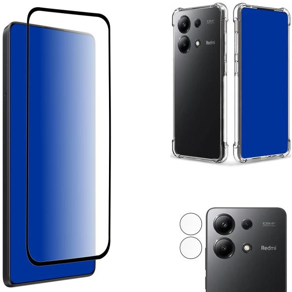 Imagem de Kit Para Note 13 Pro 5g  Película Cerâmica + Película da Câmera IND. + Capa Capinha Case