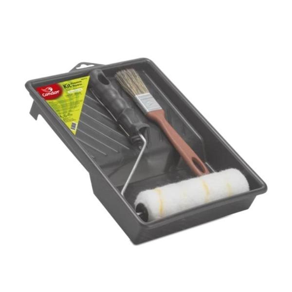 Imagem de Kit para Pequenos Reparos 815 3 Peças (Bandeja, Rolo, Trincha) Condor Unica