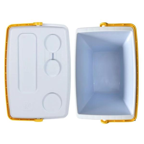 Imagem de Kit para Praia Amarelo Cooler 36l + Guarda Sol Articulado 2 M  Bel 