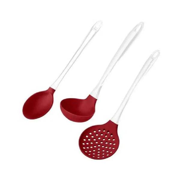 Imagem de Kit para Servir de Silicone Cabo em Acrilico Vermelho Multilaser - UD037